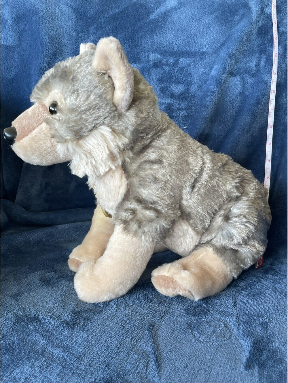 Wild Republic Wolf Timberwolf Soft Toy Plush. Gray.